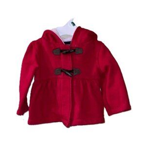 EUC Carter's Soft Hooded Peplum Coat with Toggle Buttons | 9M